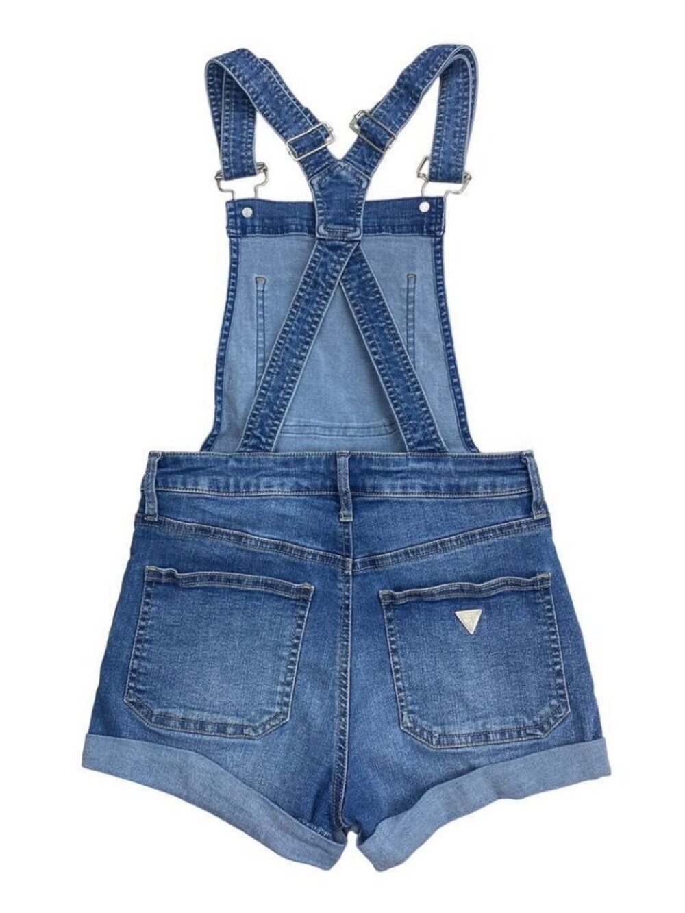 Guess Women's Denim Blue Shortalls - Picture 6 of 9